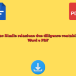 Fac Simile relazione due diligence contabile​ Word e PDF