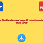 Fac Simile relazione legge 10 ristrutturazione Word e PDF