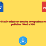 Fac Simile relazione tecnica occupazione suolo pubblico​ Word e PDF