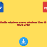 Fac Simile relazione nuova adozione libro di testo Word e PDF
