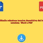 Fac Simile relazione tecnica descrittiva dei locali estetista Word e PDF