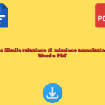 Fac Simile relazione di missione associazione​ Word e PDF